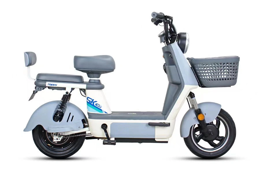 Good Assistant for Urban Commuting 350W 48V Lithium Battery Electric Motorcycle with Cargo Basket Electric Scooter